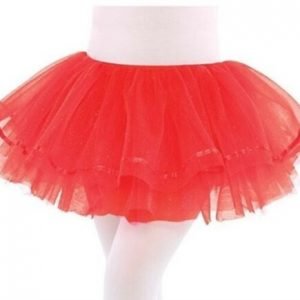 Child S M Red Shimmer Tulle Tutu Costume