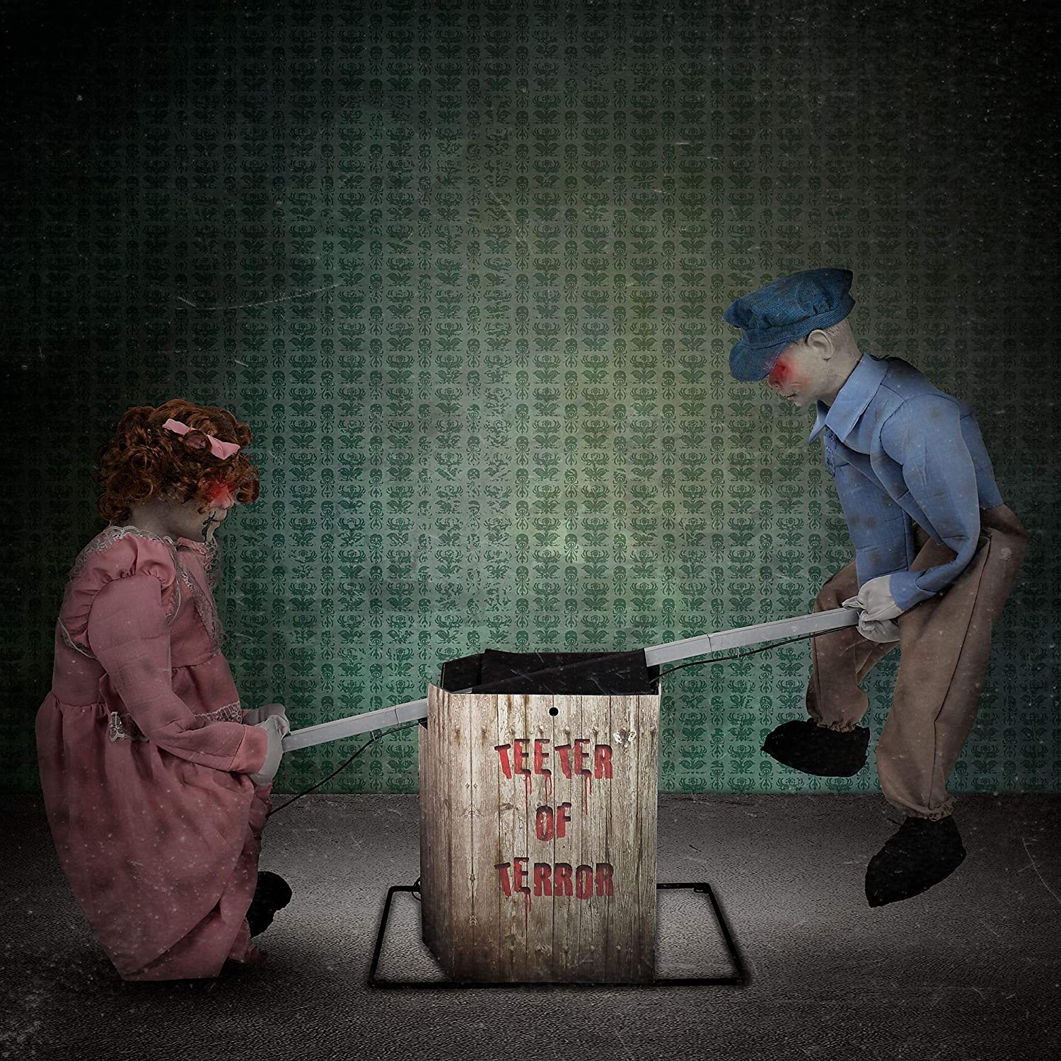 Animated Teeter of Terror Halloween Decoration and Prop, 6" x 44" x 31", by Amscan