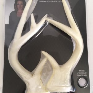 Multicolor Light-Up Antlers Clear Headband Strap Halloween Christmas