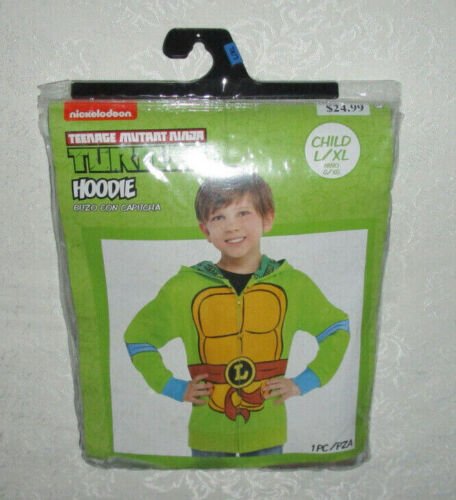 Child L/XL Teenage Mutant Ninja Turtles Hoodie Leonardo 1 PC Up to Size 16