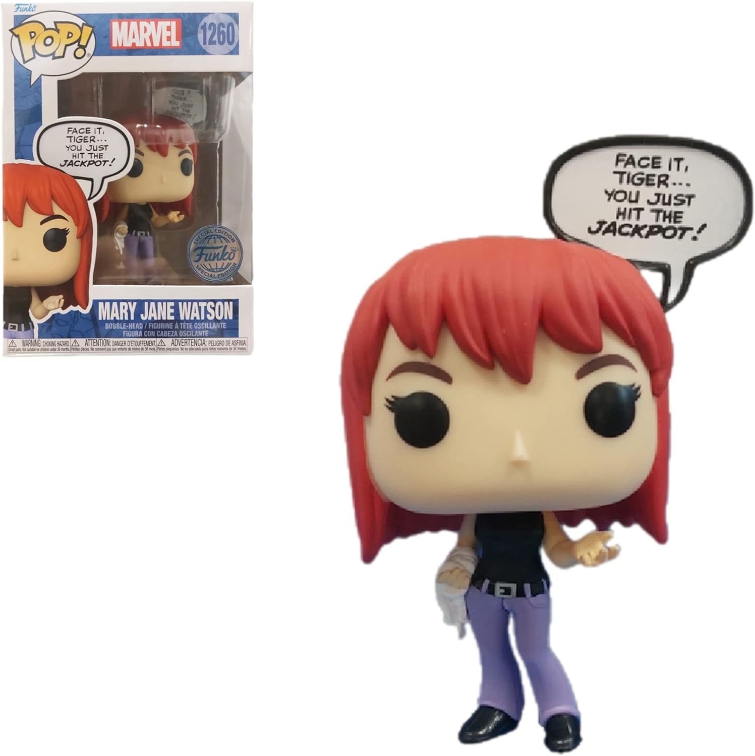 Funko Pop! Marvel: Marvel Comics - Mary Jane Vinyl Figure - Image 3