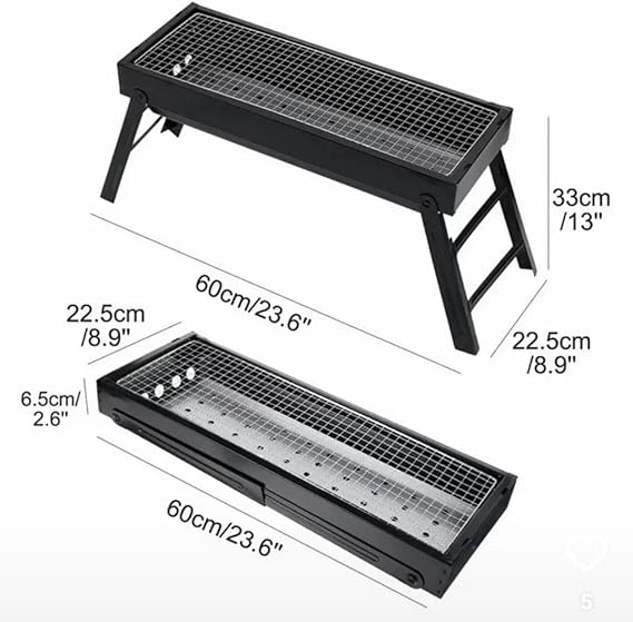 Click image to open expanded view JAZ Portable Grill - Portable Folding Barbecue Grill, Camping Grill, Best Portable Grill, Small Portable Grill - Image 3