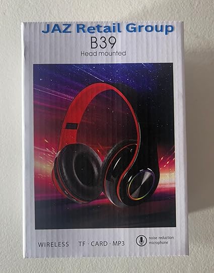 JAZ Headset - Black/Red, Best Headphones with Microphone, Wireless Headset, Gaming Headset, Bluetooth Connection, Foldable, LED Lights, Over-Ear Headphones - Image 5