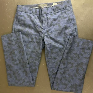 Banana Republic Women's Ryan Dress Pants Size 0 Gray Floral